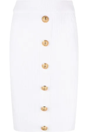 Balmain Ribgebreide kokerrok