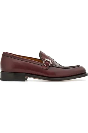 Salvatore Ferragamo Gancini leren mocassins