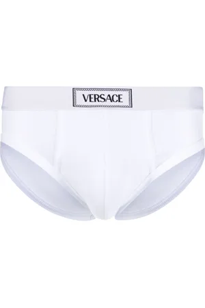 VERSACE 1990s katoenen slip met logoband