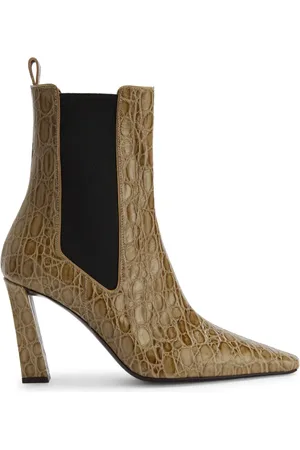 Giuseppe Zanotti Janiee enkellaarzen met slangenprint