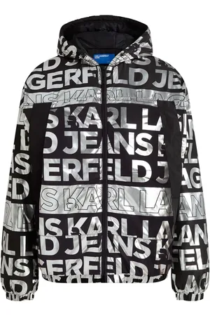 Karl Lagerfeld Gewatteerd jack met logoprint
