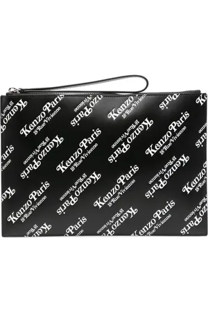 Kenzo Leren clutch met gram