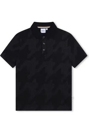 HUGO BOSS Katoenen poloshirt met pied