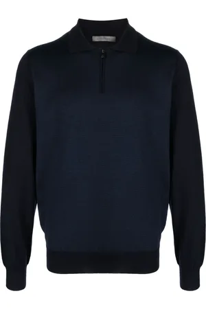 corneliani Fijngebreid poloshirt