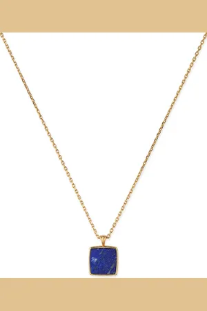 EMANUELE BICOCCHI Halsketting met vierkante hanger van lapis lazuli