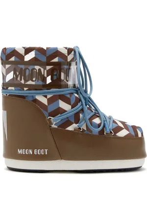 Moon Boot Icon laarzen met geometrisch patroon print