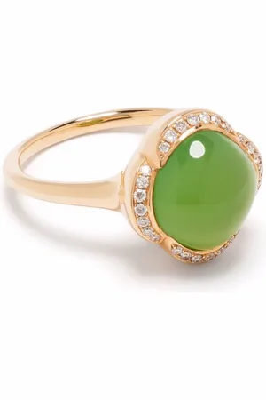 Tirisi 18kt roségouden Seoul Flower ring met agaat en diamant