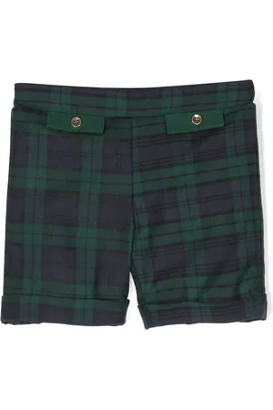LA STUPENDERIA Geruite shorts