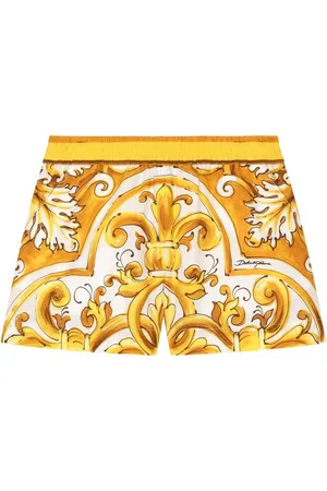 Dolce & Gabbana Popeline shorts met Majolica