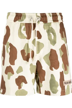 Palm Angels Shorts met camouflageprint