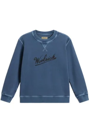 Woolrich Sweater met ronde hals en geverfd effect