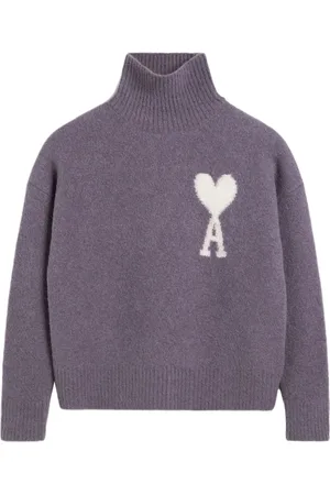 Ami Sweater met trechterhals