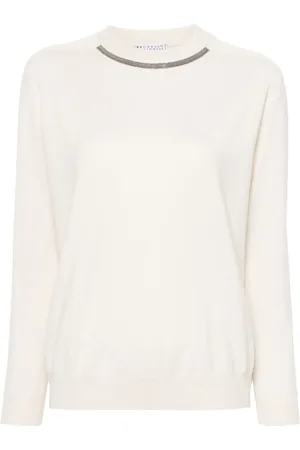 Brunello Cucinelli Gebreide top met Monili