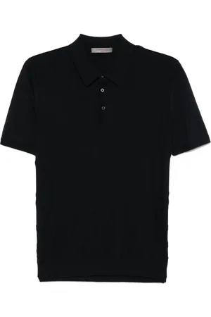 corneliani Gebreid poloshirt