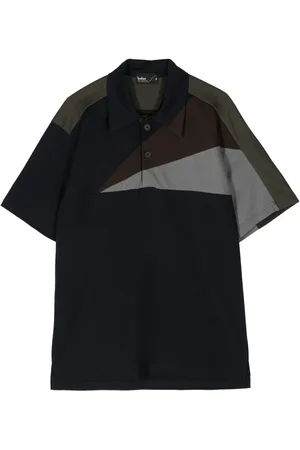 Kolor Poloshirt met colourblocking en vlakken