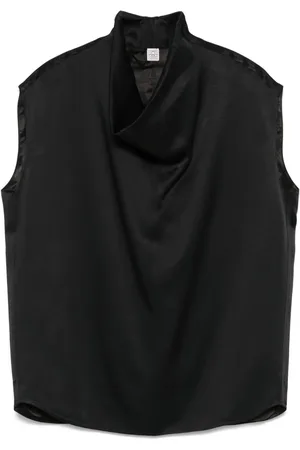 Totême Blouse met trechterhals