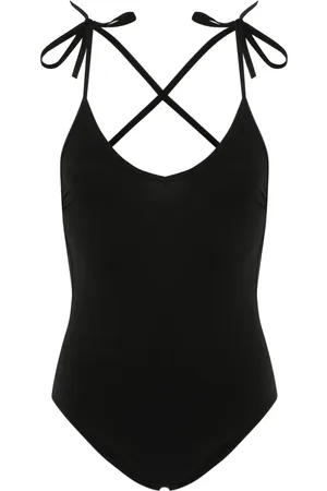 Isabel Marant Swan badpak met gekruiste bandjes