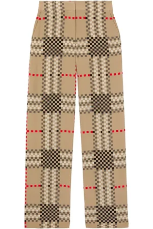 Burberry Broek met wijde pijpen