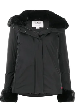 Woolrich Donsjas met afwerking van imitatiebont