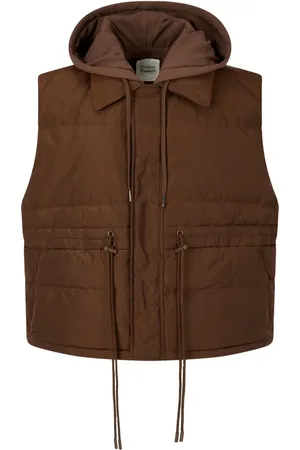 Studio Tomboy Bodywarmer met afneembare capuchon met trekkoord