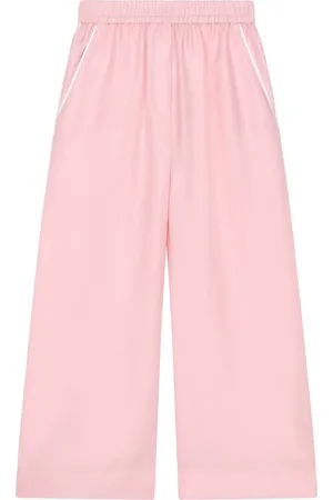 Dolce & Gabbana Zijden broek met wijde pijpen