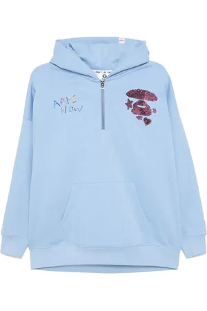 A Bathing Ape Hoodie verfraaid met pailletten