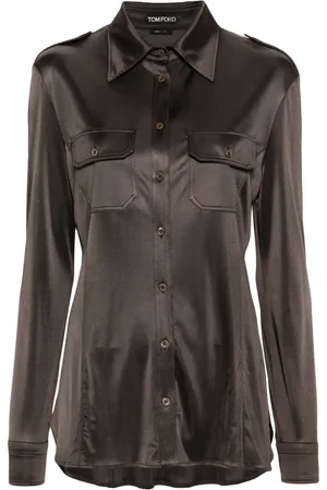 Tom Ford Glanzende jersey blouse