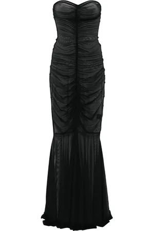 Norma Kamali Strapless avondjurk