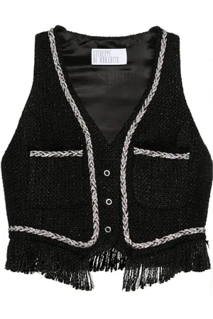 GIUSEPPE DI MORABITO Bouclé spencer met stras