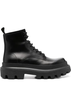Dolce & Gabbana Leren veterlaarzen