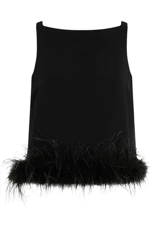 Liu Jo Top met veren detail