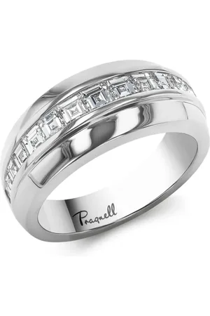 Pragnell Manhattan platinum ring met diamant