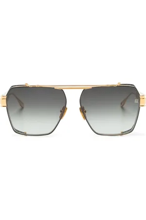Balmain Premier zonnebril met geometrisch montuur