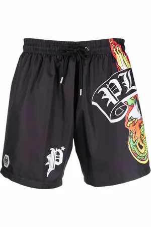 Philipp Plein Zwembroek met logoprint