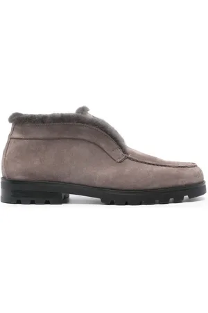 santoni Desert suède loafers