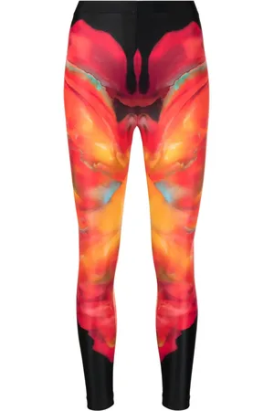 Alexander McQueen Legging met abstracte print