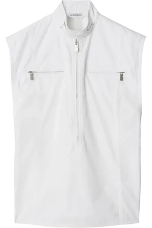 Burberry Katoenen tanktop met halve rits