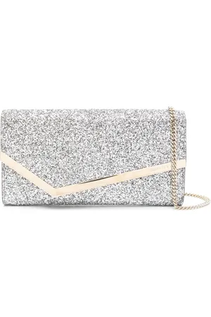 Jimmy Choo Emmie clutch met logo