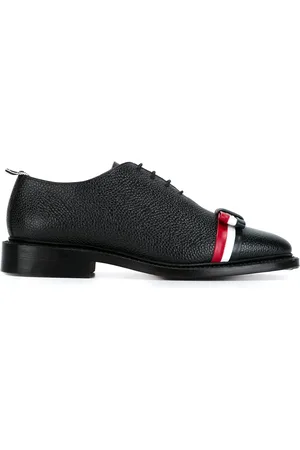 Thom Browne Wholecut tricolour bow shoe