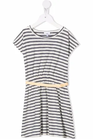 KNOT Gestreepte blousejurk