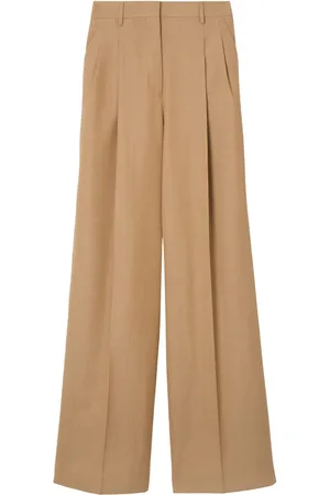 Burberry Broek met wijde pijpen