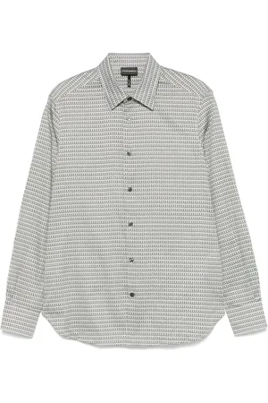 Emporio Armani Overhemd met geometrische print