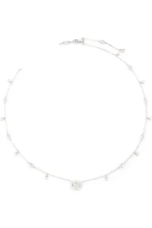 Gucci 18kt witgouden halsketting met diamant