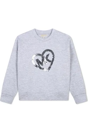 Michael Kors Sweater met ronde hals en logo pailletten