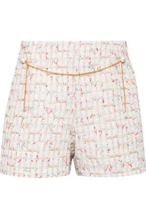 Edward Achour Paris Shorts met schakelketting detail