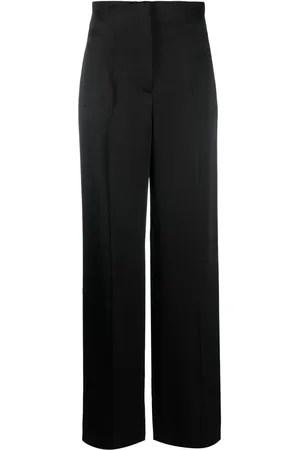 Alberta Ferretti Straight broek met geplooid detail