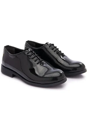 M. Moustache Gelakte Oxford schoenen met geperforeerd detail