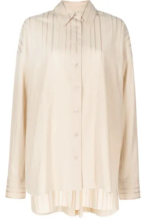 GOEN.J Gestreepte blouse