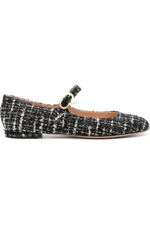 Gianvito Rossi Mary Ribbon lakleren ballerina