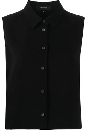 THEORY Blouse met puntkraag